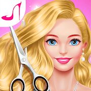 Скачать Girl Games: Hair Salon Makeup Dress Up Stylist - Мод открытые покупки Русская версия 1.4 бесплатно apk на Андроид