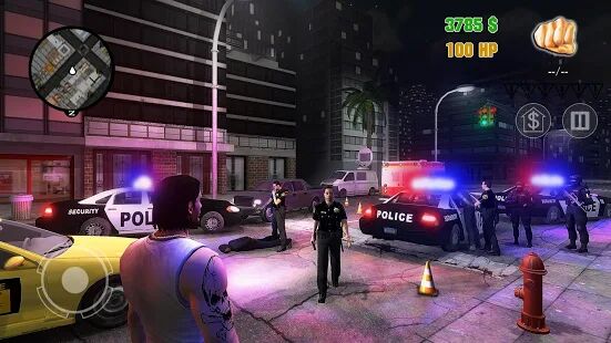 Скачать Clash of Crime Mad City War Go - Мод много монет RU версия 1.1.2 бесплатно apk на Андроид