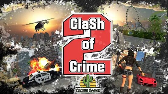 Скачать Clash of Crime Mad City War Go - Мод много монет RU версия 1.1.2 бесплатно apk на Андроид