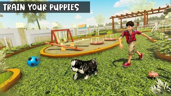 Скачать Family Pet Dog Home Adventure Game - Мод много монет Русская версия 1.2.9 бесплатно apk на Андроид