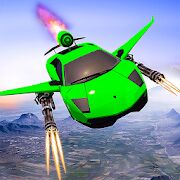 Скачать Симулятор стрельбы по летающим автомобилям - Мод открытые покупки RU версия 1.0 бесплатно apk на Андроид