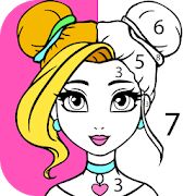 Скачать Раскраски для Девочек по Номерам - Мод открытые уровни RUS версия 2.3.0.1 бесплатно apk на Андроид