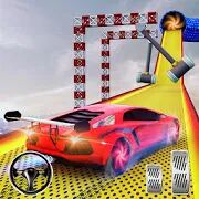 Скачать Crazy Car Driving Simulator: Mega Ramp Car Stunts - Мод безлимитные монеты RU версия 1.3.3 бесплатно apk на Андроид