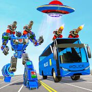 Скачать Полицейский автобус робот трансформации войн - Мод открытые уровни RU версия 5.2 бесплатно apk на Андроид