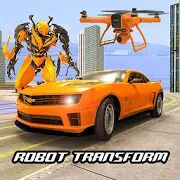 Скачать Drone Robot Car Transform Robot Transforming games - Мод много монет RUS версия 2.9 бесплатно apk на Андроид