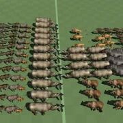 Скачать Animal Epic Battle Simulator - Мод открытые уровни RUS версия 1.3 бесплатно apk на Андроид