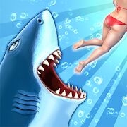 Скачать Hungry Shark Evolution - Мод открытые уровни RU версия Зависит от устройства бесплатно apk на Андроид