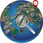 Скачать Просмотр улиц Спутник Живая Земля Карты Навигация - Разблокированная RUS версия 1.0.9 бесплатно apk на Андроид