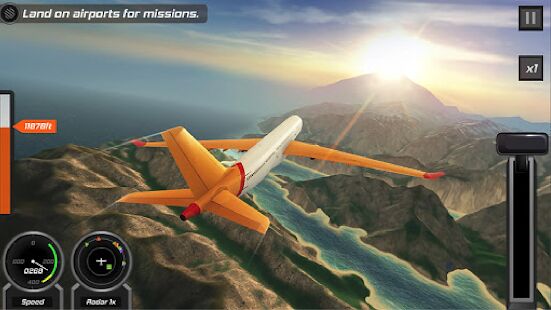 Скачать Бесплатный 3D-авиасимулятор: самолет изумительный - Мод много денег RU версия 2.4.7 бесплатно apk на Андроид