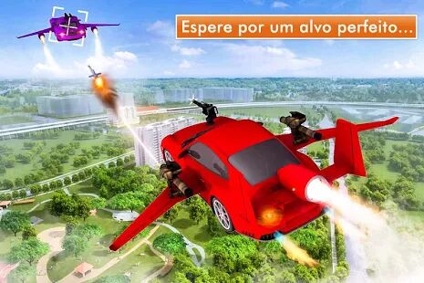 Скачать Симулятор стрельбы по летающим автомобилям - Мод открытые покупки RU версия 1.0 бесплатно apk на Андроид