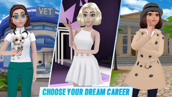 Скачать Virtual Sim Story: Dream Life - Мод безлимитные монеты RU версия 7.2 бесплатно apk на Андроид