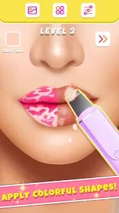 Скачать Lip Art Makeup Artist - Relaxing Girl Art Games - Мод открытые покупки RUS версия 1.3 бесплатно apk на Андроид