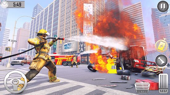 Скачать Игра пожарных: игра пожарная машина 2021 - Мод много денег RUS версия 1.1 бесплатно apk на Андроид