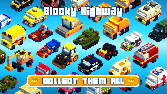 Скачать Blocky Highway: Traffic Racing - Мод много денег RUS версия 1.2.2 бесплатно apk на Андроид