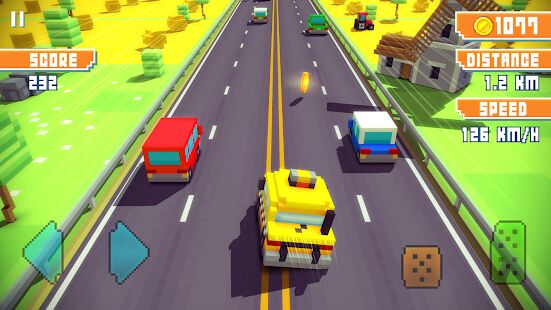 Скачать Blocky Highway: Traffic Racing - Мод много денег RUS версия 1.2.2 бесплатно apk на Андроид