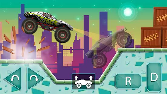 Скачать Монстры грузовики - Детские гонки - Мод открытые покупки RU версия 1.4.0 бесплатно apk на Андроид