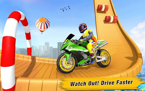 Скачать мега рампа велосипед трюки: мотоцикл гоночные игры - Мод безлимитные монеты RU версия 2.3.16 бесплатно apk на Андроид