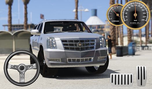 Скачать Drive Cadillac Escalade SUV - City & Parking - Мод много денег Русская версия 5.2 бесплатно apk на Андроид