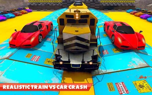 Скачать Train Vs Car Crash: Гоночные игры 2019 - Мод меню RUS версия 1.2 бесплатно apk на Андроид