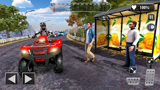Скачать ATV Quad Bike Такси Внедорожник Таксист - Мод открытые уровни RU версия 1.6 бесплатно apk на Андроид