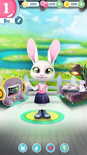 Скачать Bu Кролик - Игра питомцы животным уход - Мод много монет RU версия 2.8 бесплатно apk на Андроид