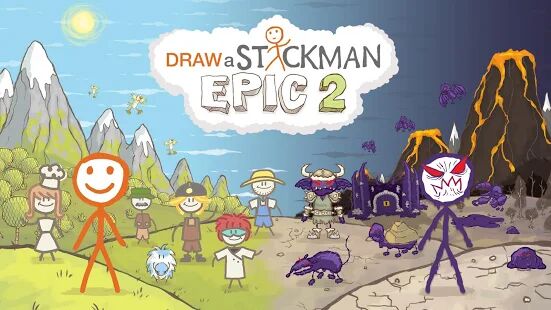 Скачать Draw a Stickman: EPIC 2 - Мод открытые уровни RU версия 1.3.0 бесплатно apk на Андроид