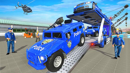 Скачать полицейская машина транспорт грузовик игры - Мод открытые уровни RU версия Зависит от устройства бесплатно apk на Андроид