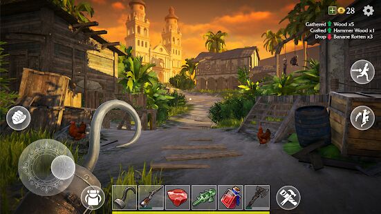 Скачать Last Pirate: Island Survival Выживание и пираты - Мод открытые покупки RUS версия 0.924 бесплатно apk на Андроид