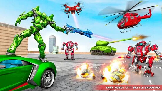 Скачать Tank Robot Car Game 2020  - Мод много денег RU версия 1.1.7 бесплатно apk на Андроид