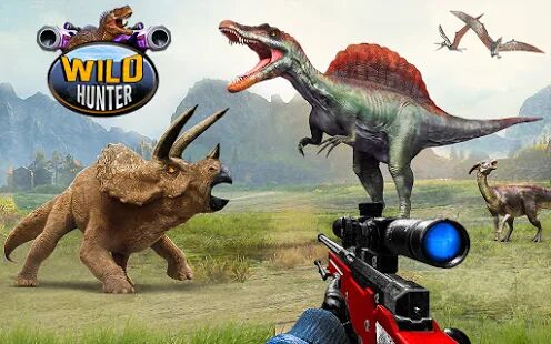 Скачать Wild Animal Hunt 2021: Dino Hunting Games - Мод безлимитные монеты Русская версия Зависит от устройства бесплатно apk на Андроид