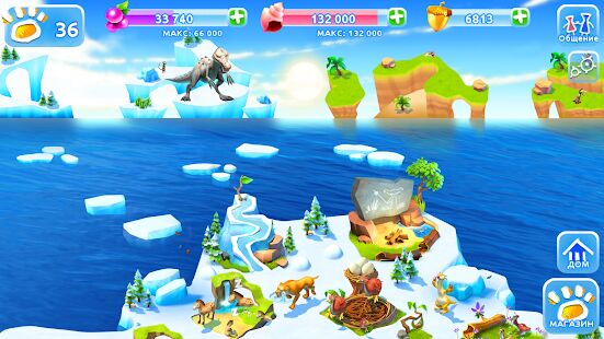 Скачать Ледниковый Период: Приключения - Мод много монет RU версия 2.0.9a бесплатно apk на Андроид