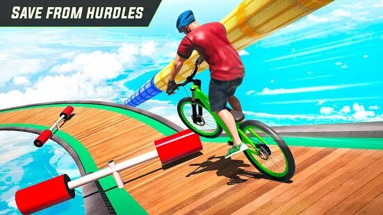 Скачать BMX Cycle Stunt Game - Mega Ramp Bicycle Racing - Мод безлимитные монеты RU версия 3.2 бесплатно apk на Андроид