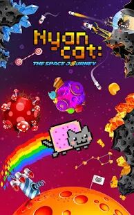 Скачать Nyan Cat: The Space Journey - Мод открытые уровни RUS версия 1.05 бесплатно apk на Андроид