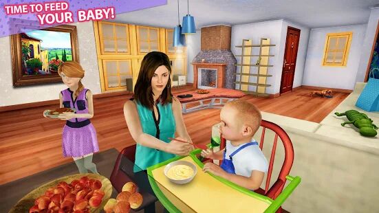 Скачать New Baby Single Mom Family Adventure - Мод безлимитные монеты RU версия 1.2.0 бесплатно apk на Андроид