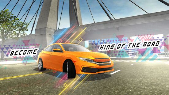Скачать Car Simulator Civic: City Driving - Мод открытые уровни Русская версия 1.1.1 бесплатно apk на Андроид