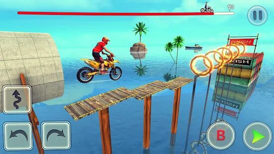 Скачать свободный велосипед трюк игры - мотоциклы трюки - Мод открытые покупки RU версия 3.94 бесплатно apk на Андроид
