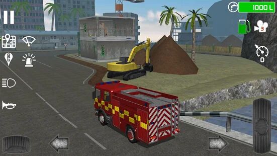 Скачать Fire Engine Simulator - Мод меню RU версия 1.4.7 бесплатно apk на Андроид