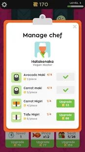 Скачать Sushi Bar Idle - Мод открытые покупки RUS версия 2.6.6 бесплатно apk на Андроид