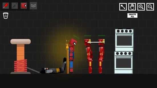 Скачать Spider Ragdoll Playground: Iron Human - Мод много денег RUS версия 1.1.2 бесплатно apk на Андроид