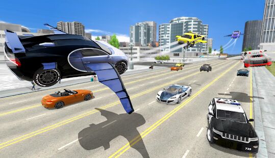 Скачать Flying Car Transport Simulator - Мод открытые уровни RU версия 1.26 бесплатно apk на Андроид