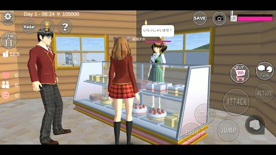 Скачать SAKURA School Simulator - Мод открытые покупки RU версия 1.038.29 бесплатно apk на Андроид