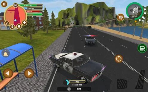 Скачать Miami Crime Police - Мод открытые уровни RUS версия 2.6 бесплатно apk на Андроид