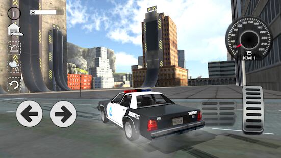 Скачать Police Car Drift Simulator - Мод открытые покупки RU версия 3.0 бесплатно apk на Андроид