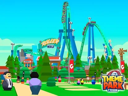Скачать Idle Theme Park - Tycoon Game - Мод меню RUS версия 2.5.4 бесплатно apk на Андроид