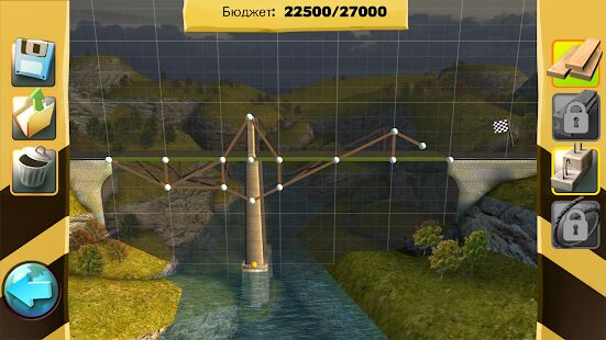 Скачать Мост конструктор - Мод много монет RU версия 10.2 бесплатно apk на Андроид