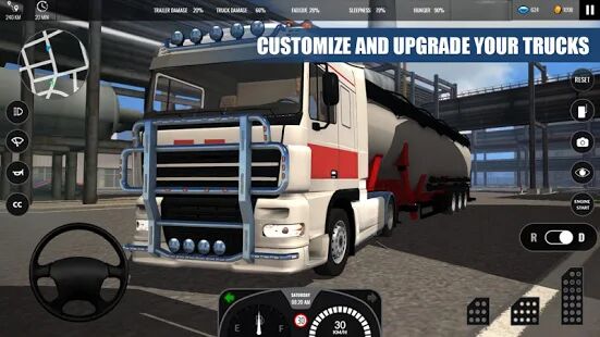 Скачать Truck Simulator PRO Europe - Мод много монет RUS версия 1.2 бесплатно apk на Андроид