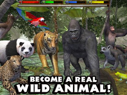 Скачать Ultimate Jungle Simulator - Мод безлимитные монеты RU версия Зависит от устройства бесплатно apk на Андроид