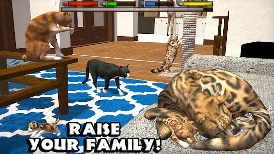 Скачать Ultimate Cat Simulator - Мод безлимитные монеты RUS версия Зависит от устройства бесплатно apk на Андроид