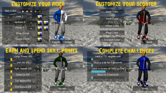 Скачать Snowscooter Freestyle Mountain - Мод меню RU версия 1.09 бесплатно apk на Андроид
