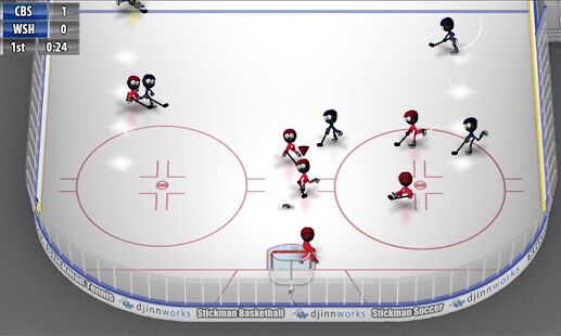 Скачать Stickman Ice Hockey - Мод безлимитные монеты Русская версия 2.4 бесплатно apk на Андроид